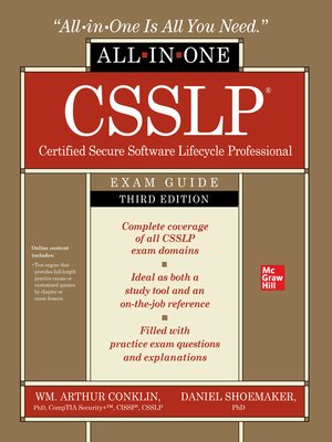 cover image of CSSLP Secure Software Lifecycle Professional All-In-One Exam Guide